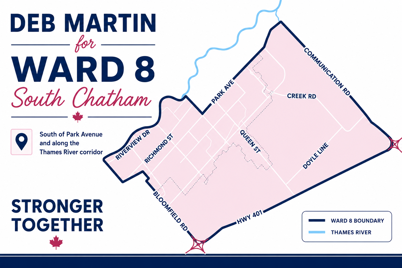 Ward 8 South Chatham map